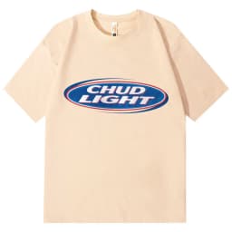Chud Light Funny Meme T-Shirt High Quality Fashion Oversized T-Shirts Men Women Casual Cotton Short Sleeve T Shirts Streetwear