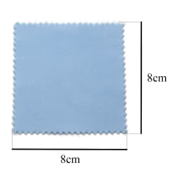 10*6.5cm/8*8cm 50pcs Silver Clean Polishing Cloth Soft Clean Wipe Wiping Cloth For Necklaces Rings Jewelry Clean Tool