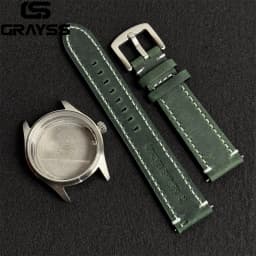 Retro 36/39mm Pilot Little Prince Watch Case Stainless Steel Sapphire Glass 20ATM Fit NH35 NH36 Movement Part Leather Strap