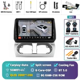 Android 16 Carplay Auto Screen Car Radio Multimedia Player For Opel Combo Corsa Tigra 2001-2011 Autoradio Stereo 2Din Head Unit