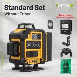 L FINE Green Beam Laser Level 16 Lines 3D 360° Horizontal & Vertical Self-Leveling Measuring Tool – Model 360-01