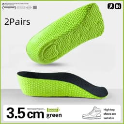 Memory Foam Height Increase Insoles for Men Women Shoes Flat Feet Arch Support Orthopedic Insoles Sneakers Heel Lift Care Insole