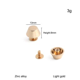 20/50/100PCS 8-15mm Metal Screwback Rivet Studs For Leather Craft Luggage Handbag Purse Bottom Protective Feet Nails Accessories