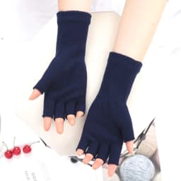7 Colors Long Gloves Fingerless Knitted Gloves for Men Women Warm Stretch Elastic Winter Outdoor Mitten Cycling Accessories