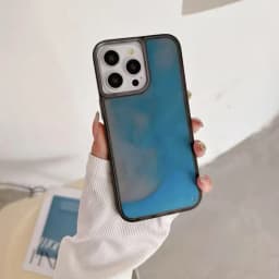 Luminous Quicksand Case for iPhone 16 15 14 13 12 Pro Max Plus Cover Glow in Dark Liquid Shiny Sparkles Shockproof Shell Fundas