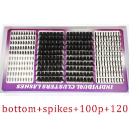 30rows Lash Clusters DIY Spiky Cluster Lashes Mixed Styles Fluffy Volume Clusters Lashes Fluffy Individual Eyelashes Extension