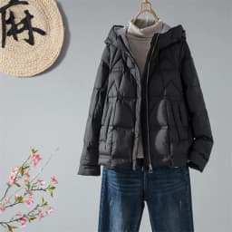 Women's Loose Hooded Down Jacket Ultra Light Portable White Duck Down Winter Coats Fashion Casual Warm Outerwear пуховик JK-249