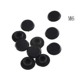 10Pcs M5-24 Practical Black Hex Socket Fasteners Screws Covers Caps Allen Bolt Screw Nut Round Head Cover Cap Protector