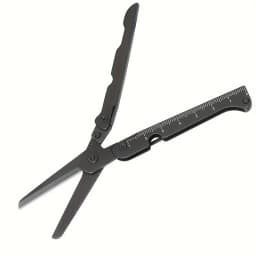 Portable Multifunctional Folding Scissors, Stainless Steel Outdoor Survival Tool for Camping Fishing Hunting