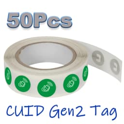 GEN2 CUID S50 Tag Sticker IC 13.56MHz ISO14443A UID Changeable CUID Chip Writable Rewritable Block 0 Writable Clone Duplicate