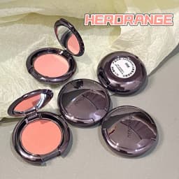 Herorange Velvet Soft Blush Non-Caking Buildable Color for All Skin Tones Beginner Daily Party Cheek Cosmetic