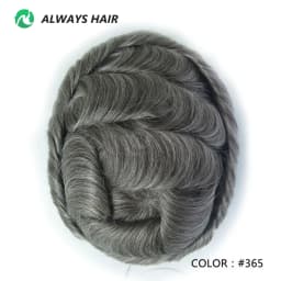 Invisible Hairline Hair System Unit for Men 0.03-0.04mm Super Thin Base Toupee Indian Human Hair Mens' Topper Wig