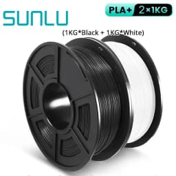 SUNLU 2KG 3D PLA/PETG/PLA PLUS/Clear Filament 1.75mm 2Roll 1KG 3D Printer Neatly Wound Filament for 3D Printer & 3D Pen