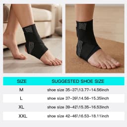 1Pc VILICO Breathable Adjustable Ankle Brace, Silicone Padded Sports Ankle Support, Unisex Brace for Running, Fitness and Daily