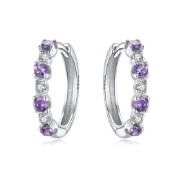 Orstarry S925 Sterling Silver Colorful Wavy Earrings Versatile Hoop Earrings For Women Jewelry Original Party Gifts