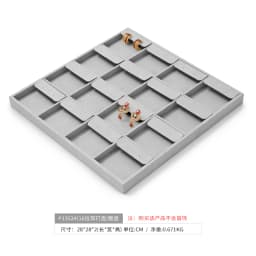 Oirlv Gray Jewelry Display Set Shop Cabinet Display Props Necklace Display Bust Jewelry Store Ring Earrings Bangle Tray