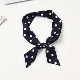 2025 Brand Design Dot Pattern Women Scarf Luxury Silk Scarf Fashion Hair Headband Foulard Skinny Bag Scarves Neckerchief