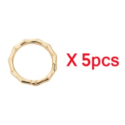 5-30pcs DIY Metal Bamboo Spring Ring 19-38mm Round Connector Buckle for Clasps Bag Handbag Carabiner Pendant Jewelry Accessory
