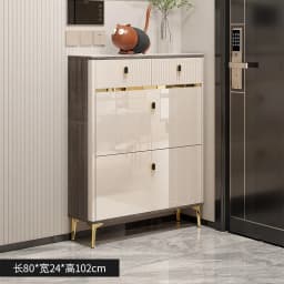 Beutiful Waterproof Shoe Cabinet Stool Design Hotel Organizer Shoe Rack Narrow Space Saving Armoire Chaussures Home Furniture
