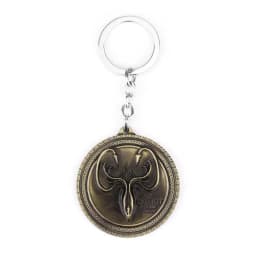 Dragon House Keychain Targaryen Dragon Shape Keyring for Fan Collection Accessories Friends Gift
