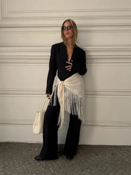 Fringe Wrap Skirt Solid Tie Waist Boho Style Elegant Women Fashion All-match Mini Skirts 2026 Party Chic Casual Vacation Outfit