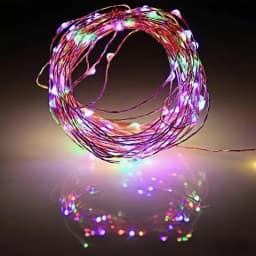 Battery Power Fairy Lights Silver Wire Xmas String Lamp Outdoor Garden Wedding Holiday Lights for Christmas Wedding Party Decor