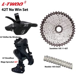 LTWOO A7 1X10S Groupset 10 Speed Shift Lever Derailleur SUNSHINE Cassette 36T 42T 46T 50T VXM Chain for MTB Mountain Bike Parts