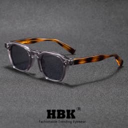 HBK Fashion Retro Men Sunglasses Classic Square Frame Design Sun Glasses Women Outdoor Travel Party Business Festival Gift