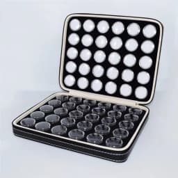 Transparent Gemstone Gem Jar Display Box Loose Diamond Jewelry Storage Carrying Case Nail Gem Stones Holder Organizer Container
