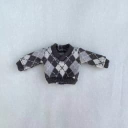 Handmade Obitsu 11 Vest Ob11 Doll Clothes Winter Sweater With Plaid Pattern For Gsc, Ymy Body, Ufdoll, 1/12bjd, Obitsu11