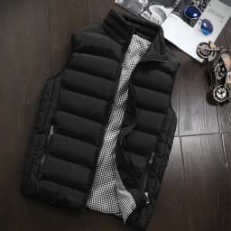 Men Vest Windproof Vest Men Jacket Sleeveless Vest Winter Jacket Casual Coat Men down Cotton Warm Thicken Waistcoat thick gilet