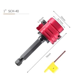 1pc PVC Pipe Reamer 6.35mm Hex Shaft Plumbing Tool PVC ABS Drain Water Pipe Joint Tool Drill Bits Clean Cement Remnants Tools