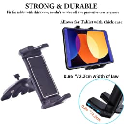Universal Car Mount [2 in 1] CD Slot Car Mount for 7-12.4 Inch Tablet, CD Player Cell Phone Holder for 3.5-7 Inch Smartphone