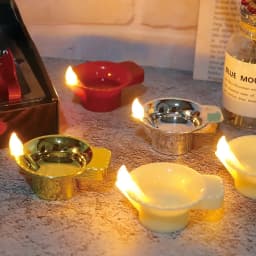 12Pcs Waterproof Electric DIY LED Light Floating on Water Diwali Tea Light India Oil Lamp Water Sensor Candles Fake Candle Lamp