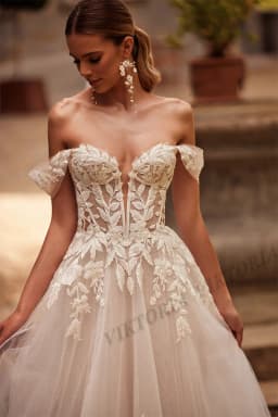 VIKTORIA Modern Off the Shoulder Wedding Dresses For Woman Bride Lace Appliques Vestidos De Casamento Personalized Customized