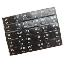 Weight Stickers Self-Adhesive Weight Stack Labels Gym Equipment Weight Plate Sticker Fitness Equipment Stickers
