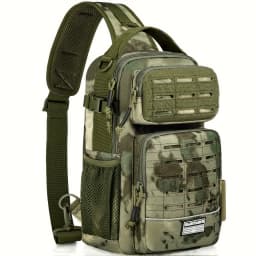 Fishing Backpack Tackle Sling Bag -Lightweight Sling Tackle Storage Bag- Fishing Backpack with Rod Holder gifts