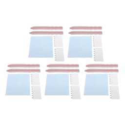 5 Set Privacy Filter Adhesive Strips Double Sided Adhesive Strips with Plastic Slide Mount Holder Tabs for Computer