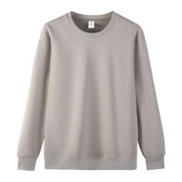 Cotton Long Sleeve Thin Fleece Sweatshirts Solid Casual Simple Drop Shoulder Hoodies Warm Crewneck American Couple Sweatshirt