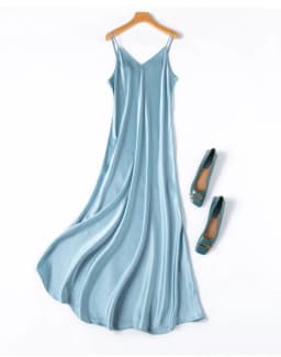 TAJIYANE 100% Mulberry Silk 21 Mommes Long Dresses Woman Summer 2025 New Satin Slip Dress Many Colors Ladies Clothes платье