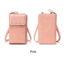 MIYIN Multi Functional Retro Style PU Leather Crossbody Bag Fashionable Solid Color Mobile Phone Bag Womens Casual Shoulder Bag