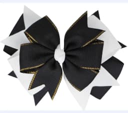 NEW Plaid Bows 4INCH School Hair Bows First Day Gingham Ribbon Stacked Bow Hair Clip Hairpin For Baby Girl Accessories