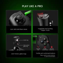 GameSir X4 Aileron Bluetooth Mobile Phone Gamepad Xbox Authorization Gaming Controller with Hall Effect, Portable Joycon