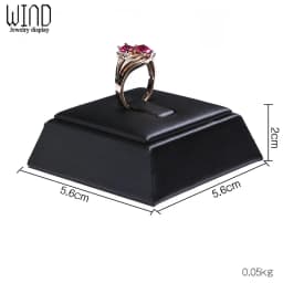Black PU Leather Jewellery Ring Earrings Stand Holder Set Jewelry Pendant Necklace Chain Chokers Display Bust Bangle Organzier