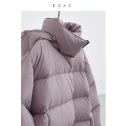 White Duck down Oversized down Jacket~New Winter Style Warm Stand-Up Collar Puffy Jacket with Hidden Snap Buttons on the Placket