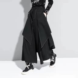 New 2026 Style Extra Layers Design Woman Pants Black Loose All-match Wide Legs Pants Casual Streetwear Hurajuku Trousers Ladies