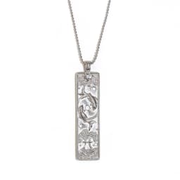 E.B.belle 18k Gold Plated Rectangle Shape 12 Constellation Pendant Necklace Stainless Steel Waterproof Fashion Women's Jewelry