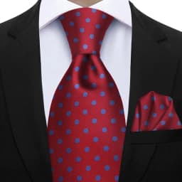 Elegant Ties For Men Gift Fashion Men Tie Set Striped Dot Luxury Necktie Handchief 2 Pcs Business Wedding Suit Accessories