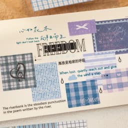 20/30 Sheets Patchwork Style Cut Film Sticker Book Japanese Stationery Stickers Journal Handbook Scrapbooking Aesthetic Sticker