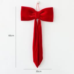 2.5cm Christmas Gift Box Decoration Bow Christmas Red Velvet Satin Ribbon Bow Handmade Christmas Tree Wreath Garland Pendent